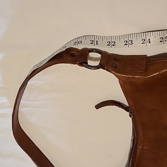 Vilenca Holland Brown Leather Woven Shoulder Bag Boho Bohemian Purse Soft - Picture 13 of 16